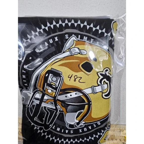 NFL Team Apparel New Orleans Saints 2012 Schedule T-Shirt Mens Large Black K917 - Picture 9 of 9